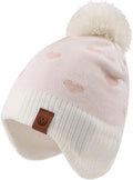 JANGANNSA Knitted Baby Hat Scarf Set Winter Warm Boys Girls Beanie Fleece by JANGANNSA