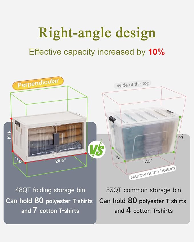 OlarHike 48QT Stackable Storage Bins - Image 3