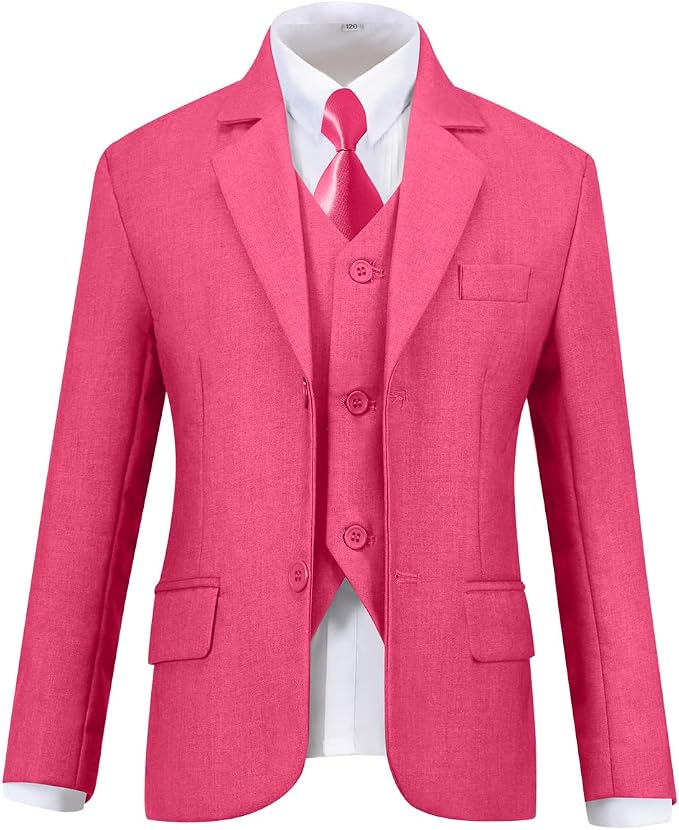 Visaccy Boys Suits Slim Fit Dress Clothes Ring Bearer Outfit - Image 3