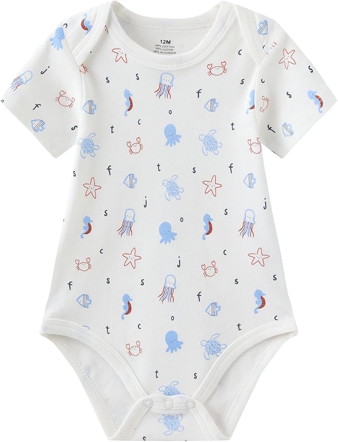 Baby Bodysuit and Pant Set 10-pcs Cotton Soft Newborn Boy Girl Clothes Outfits - Image 5