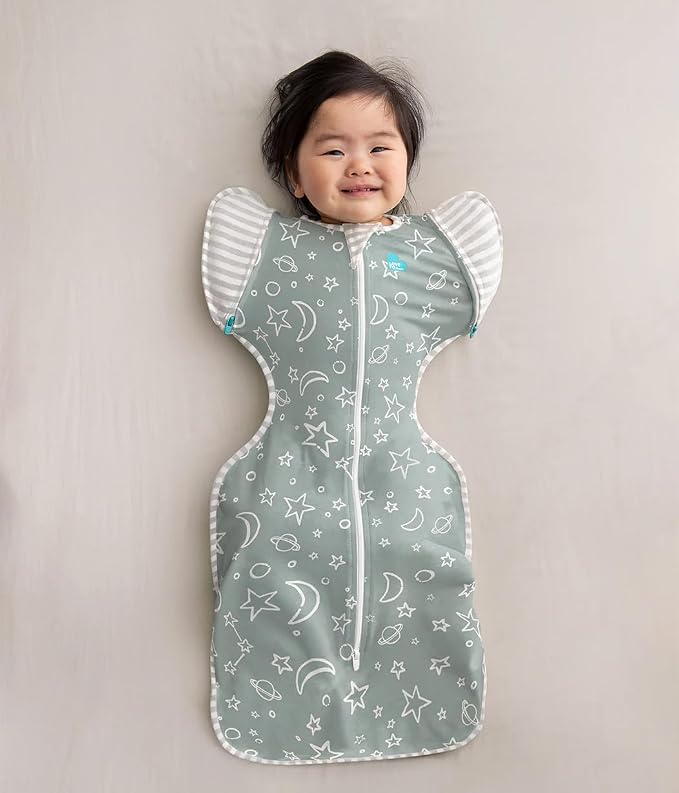 Love to Dream Swaddle Up Transition Bag Viscose Bamboo, 1.0 TOG, Olive Stars & - Image 4