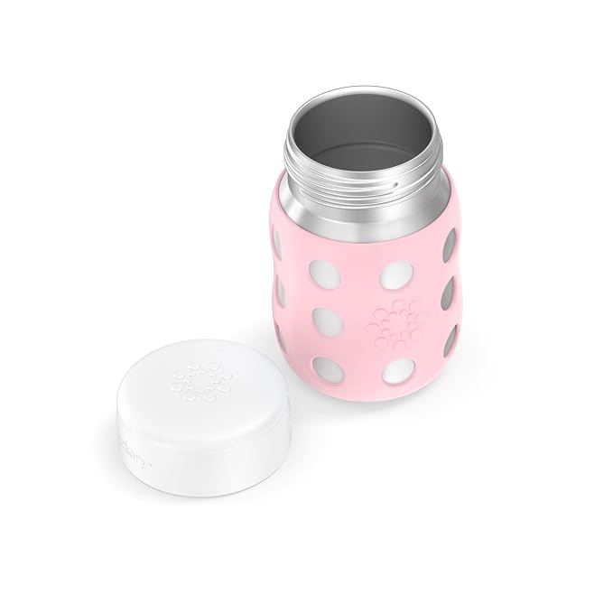 Lifefactory 8-Ounce Stainless-Steel Vacuum-Insulated Wide-Neck Baby Bottle - Image 3
