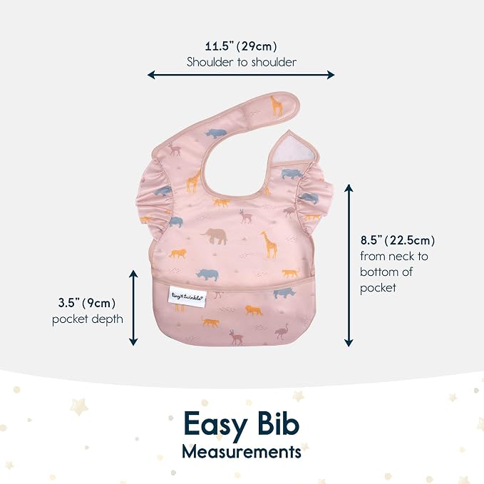Tiny Twinkle Mess Proof Baby Bibs - Image 7