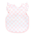 BapronBaby Pink Flutter Checkerboard Bapron by BapronBaby