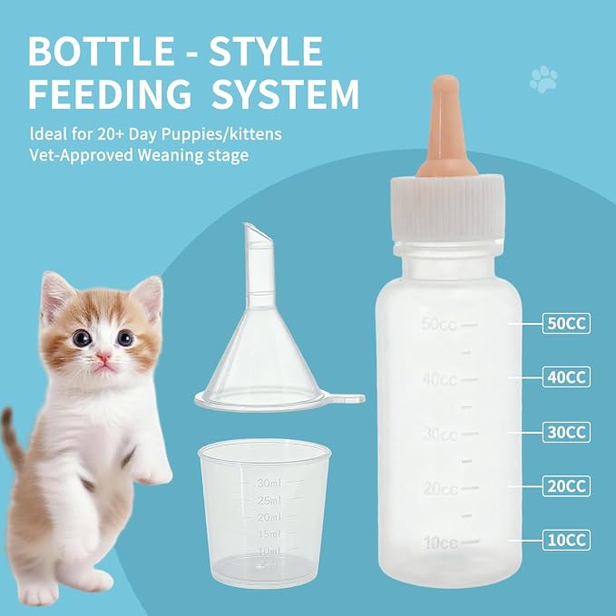Pet Nursing Kit – Kitten Bottle Feeding Set - Image 3