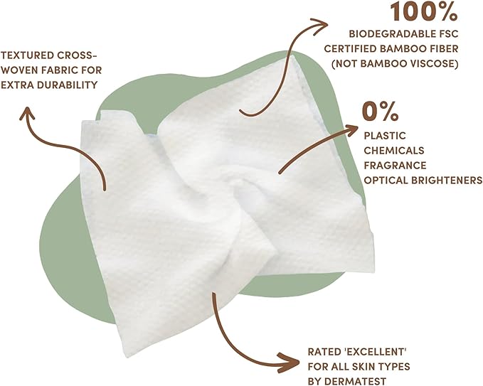 Terra Bamboo Dry Baby Wipes: Biodegradable Bamboo Fiber Wipes, Sensitive Skin - Image 2