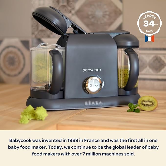 BEABA Babycook Duo 4 in 1 Baby Food Maker, Puree Steamer and Blender - Image 2