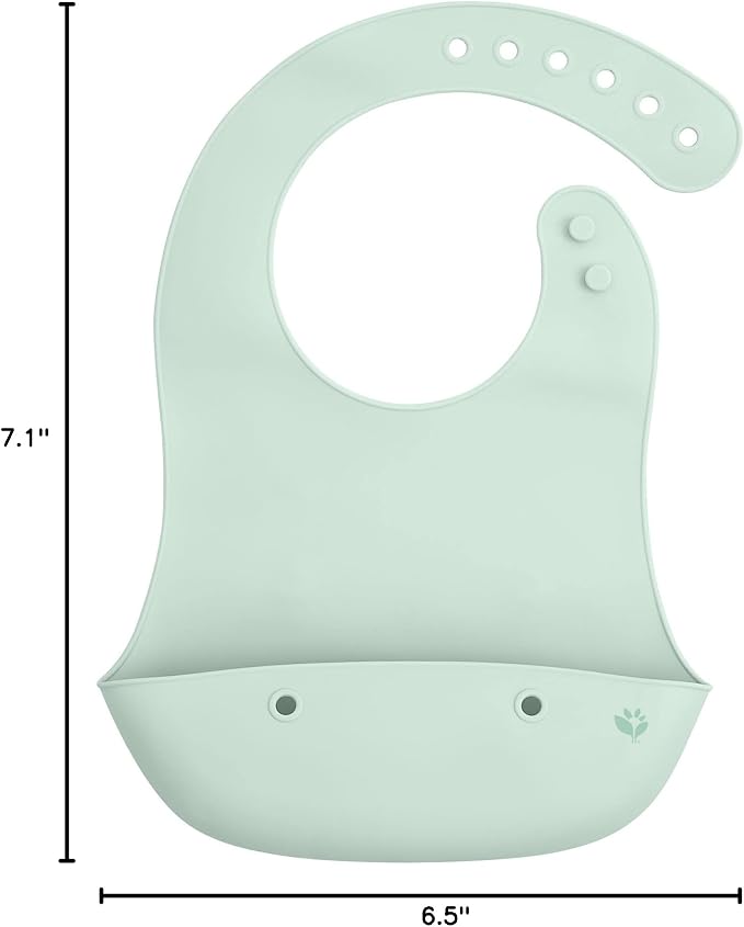 Green Sprouts Unisex Baby Silicone Scoop Bib - Image 11