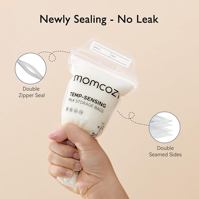 Momcozy Breastmilk Storing Bags, Temp-Sensing Discoloration Milk Storing Bags - Image 3