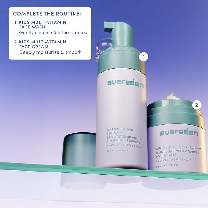 Evereden Fragrance-Free Kids Face Cream: 1.7 oz. | Unscented Face Lotion | - Image 8
