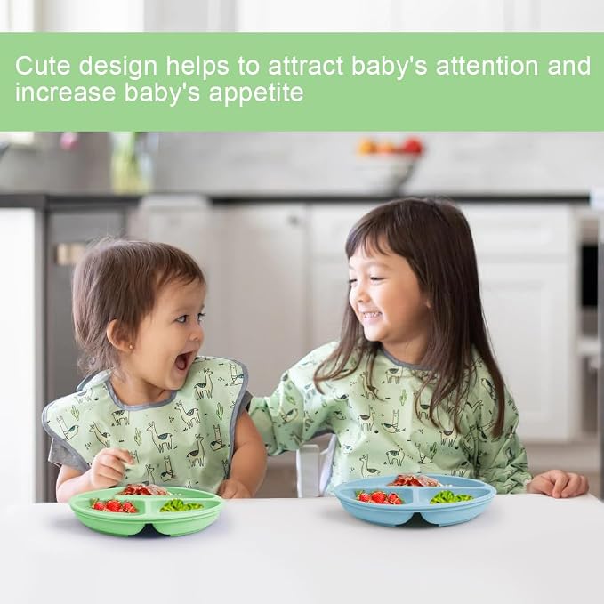 Vicloon Toddler Dishware Plate, Suction Plates - Image 6