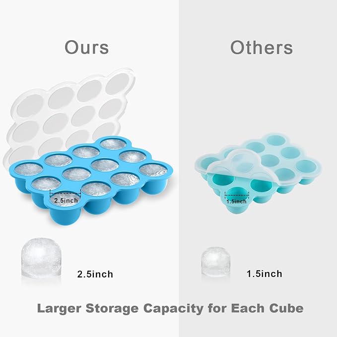 Samuelworld Baby Food Storage Container, 12 Portions x 2.5oz - Image 3