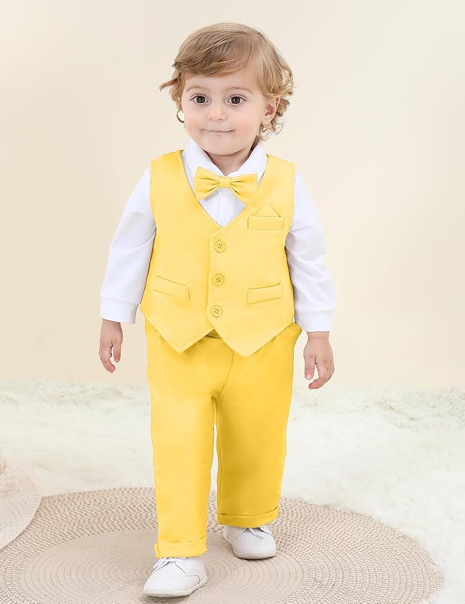 A&J DESIGN Baby Boy Suits Clothes Infant Toddler Formal Gentleman Outfits - Image 2
