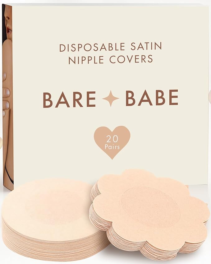 40 Pieces Satin Nipple Pasties by BareBabe