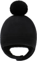 Baby Beanie Hat Pom Full Hood Hat Toddler Winter Hat Fleece Earflap Cap by Otoyzy