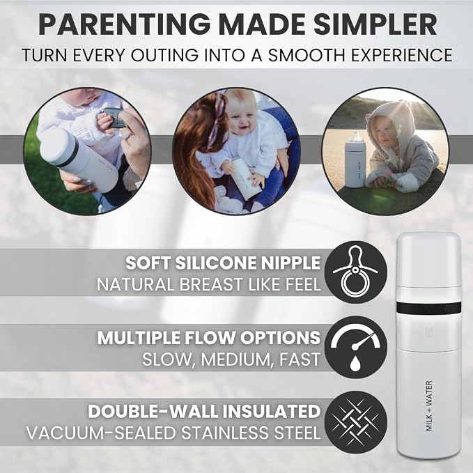 MILK & WATER All in One Baby Bottle & Baby Formula Dispenser On The Go - Image 9