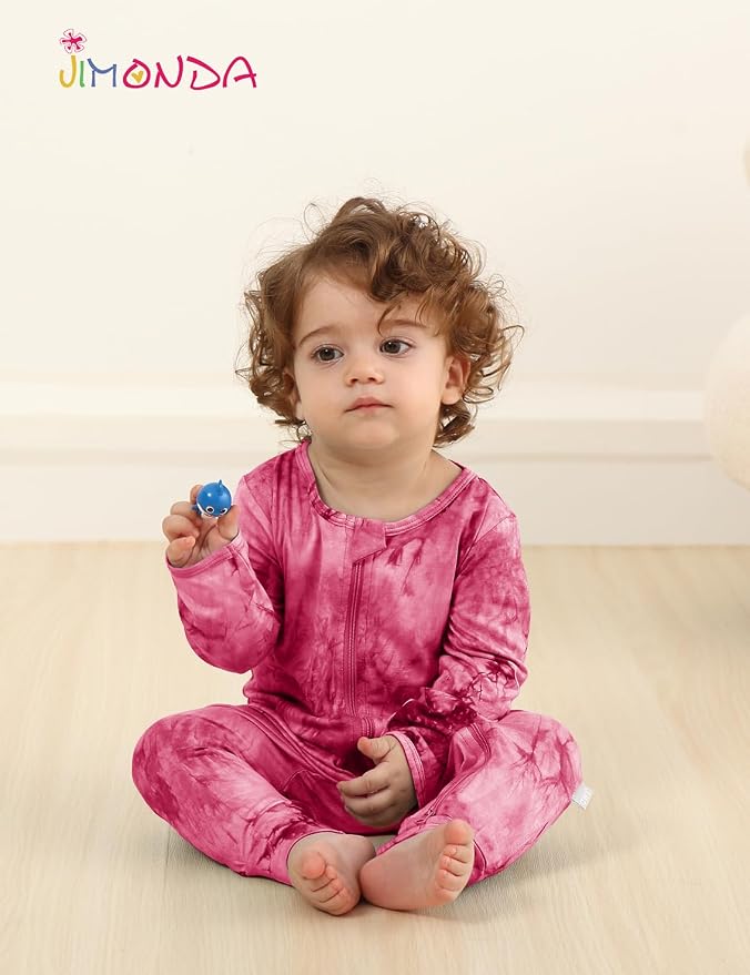 Jimonda Baby Girls Boys Footless Pajamas, Rayon From Bamboo Pjs 2 Way Zipper - Image 7