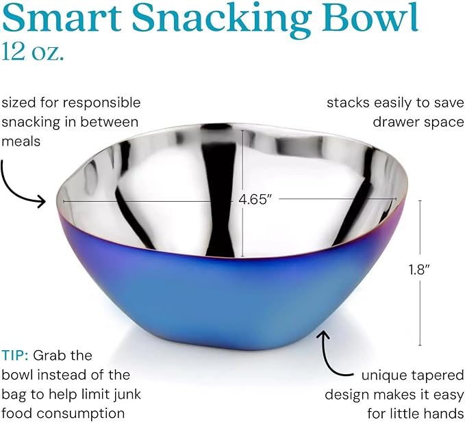 Ahimsa Stainless Steel Bowls for Kids | Non Toxic, Pediatrician Designed - Image 2