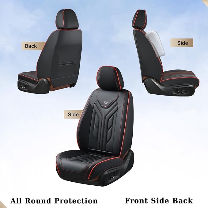 Coverado Front Car Seat Covers, Car Seat Protector Front Seats Only Auto Car - Image 5