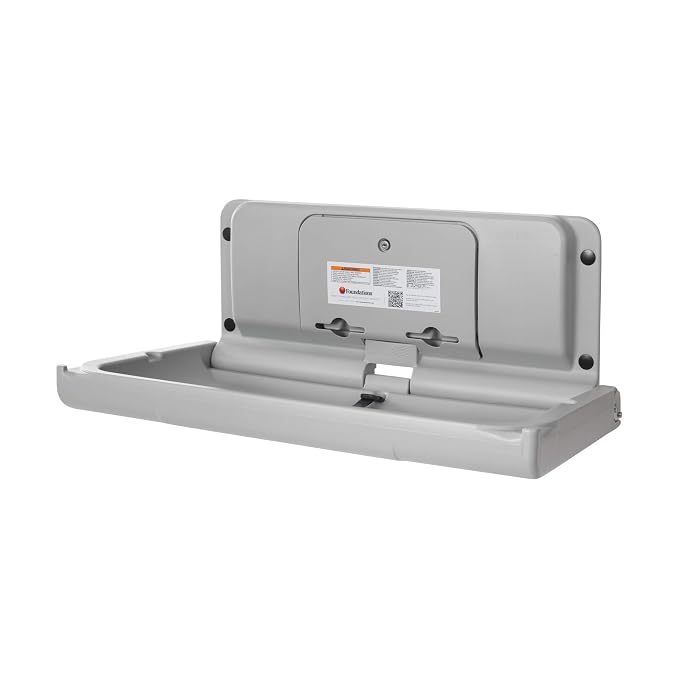 Foundations Ultra Horizontal Wall Mounted Baby Diaper Changing Station - Image 2