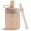Moonkie Baby Training Cup Silicone Straw Cup | BPA-Free Drop-Proof Sippy Cups by Moonkie