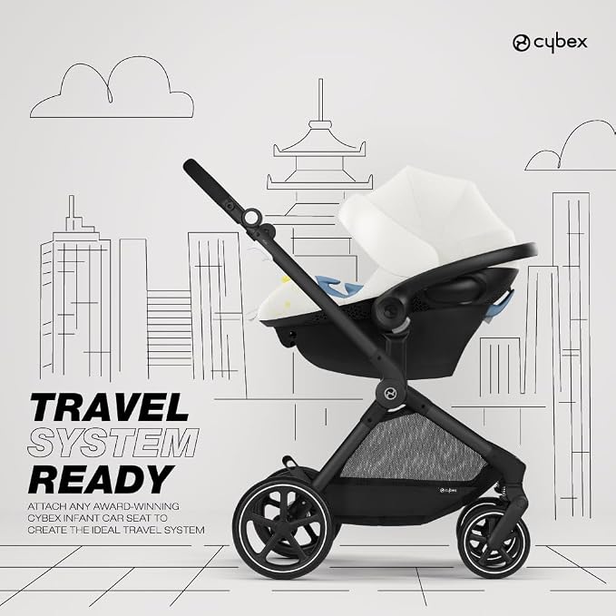 Cybex EOS 5-in-1 Travel System Stroller + Lightweight Aton G Infant Car Seat - Image 4