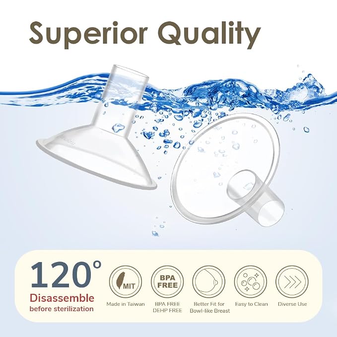 Maymom MyFit Crater Series 18 mm Two-Piece Design Small Breastshield Compatible - Image 9