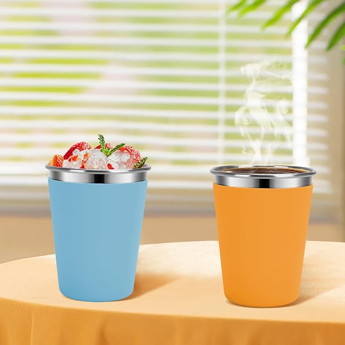 Kids Cups with Straws and Lids, 5 Pack 12oz Spill Proof Toddlers Straws Tumbler - Image 5