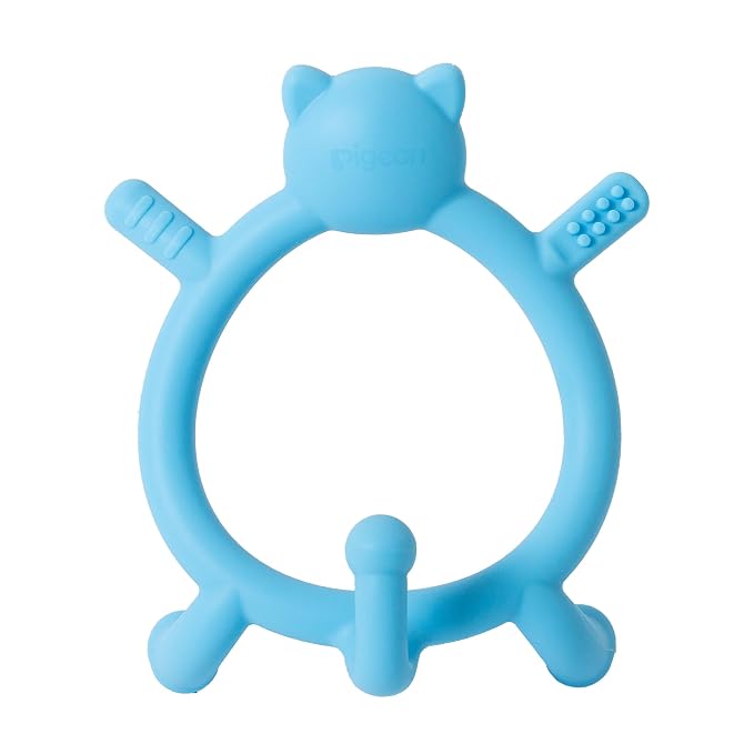 Pigeon Silicone Baby Teether – Multi-Textured Teething Relief Toys, Lightweight by PIGEON