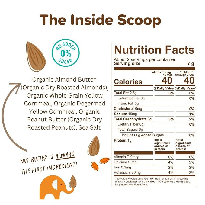 Puffworks Baby Peanut and Almond Variety Pack, Plant Protein, USDA Organic - Image 2