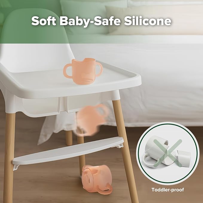 haakaa Silicone Baby Training Cup, Toddler Learning Open Cup - Image 5