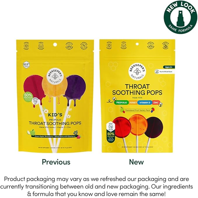Kids Throat Soothing Lollipops by Beekeeper's Naturals - Image 6