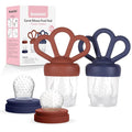 Bessentials Carrot Baby Fresh Fruit Food Feeder & 2 Pack Silicone Mesh Feeders by Bessentials