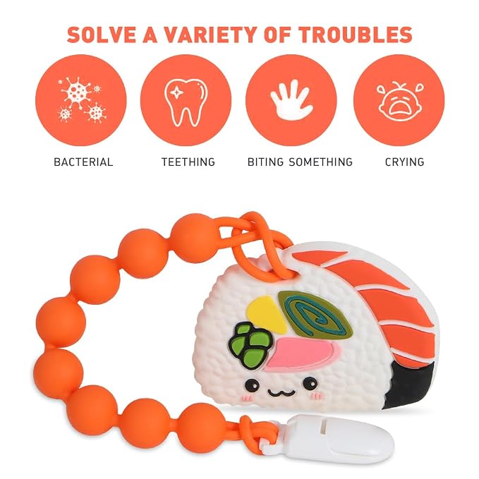 Baby Teething Toys, Food Grade Silicone Teether - Image 3
