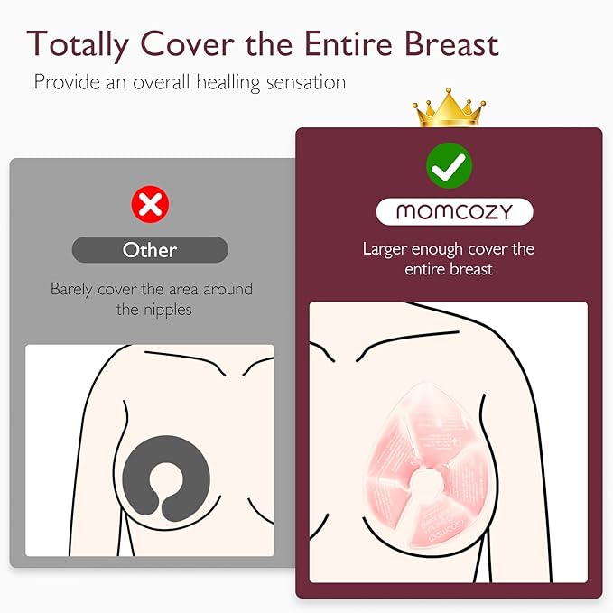 Momcozy Larger Breast Therapy Packs, Hot and Cold Breast Pads - Image 4