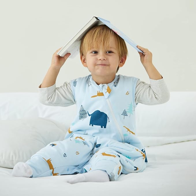 Duomiaomiao 2.5 TOG Toddler Sleep Sack 3-4T 100% Cotton Winter Side Open Zipper - Image 4