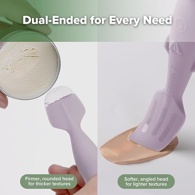 haakaa Baby Diaper Cream Spatula, NoMess Dual-Ended Silicone Diaper Rash Cream - Image 3