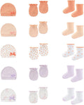15 Pack Infant Hats Gloves Socks Unisex Baby Boy Girl Accessories Set Cotton by BABYSOLIS