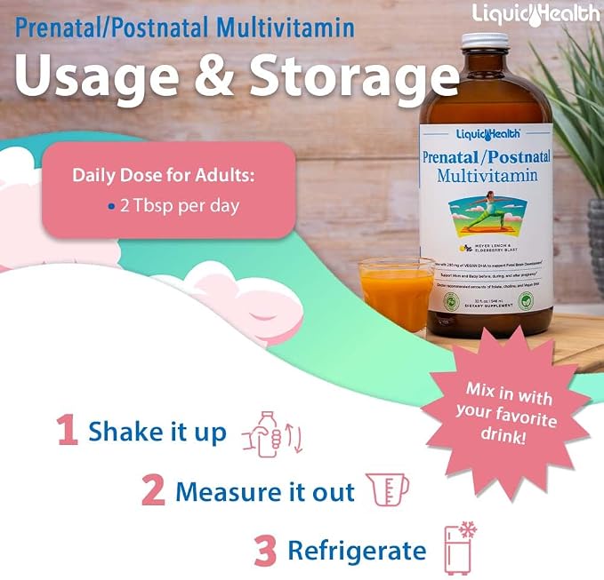 LIQUIDHEALTH Prenatal/Postnatal Multiple Liquid Women's Multivitamin - Image 4