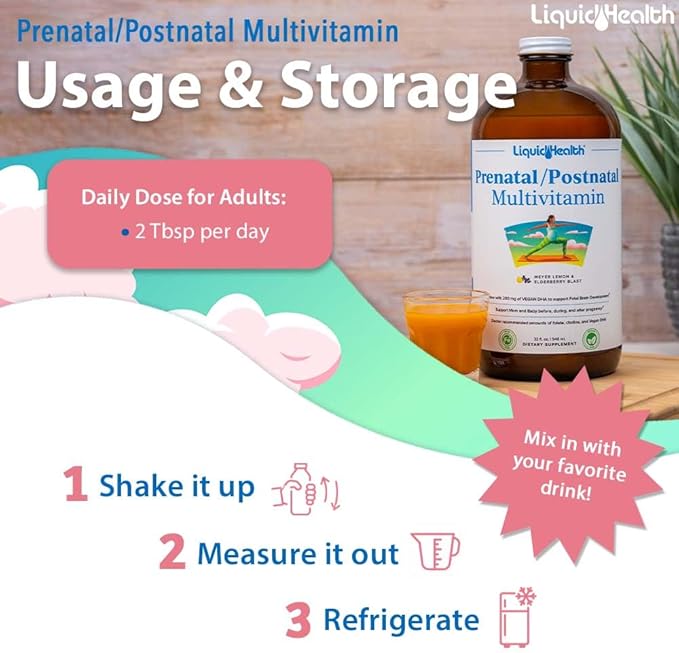 LIQUIDHEALTH Prenatal/Postnatal Multiple Liquid Women's Multivitamin - Image 4