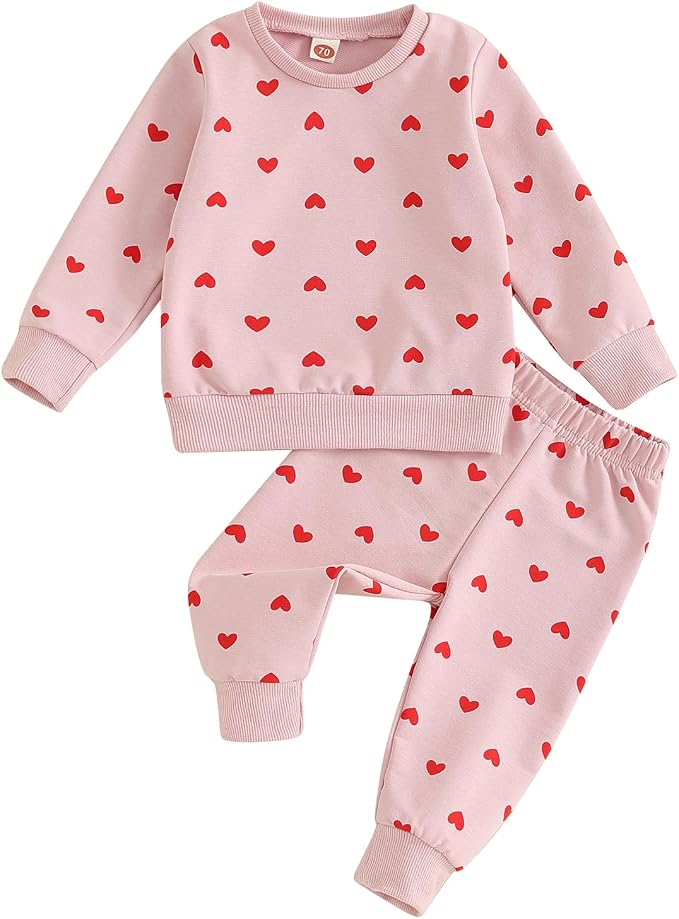 Fernvia Toddler Baby Girl Clothes 3 6 9 12 18 24 Months Fall Outfits Solid Long by Fernvia