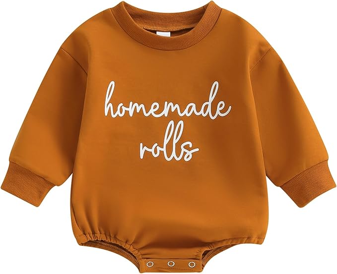 VISGOGO Newborn Infant Baby Boy Girls Oversized Romper Little Dude Sweater by VISGOGO