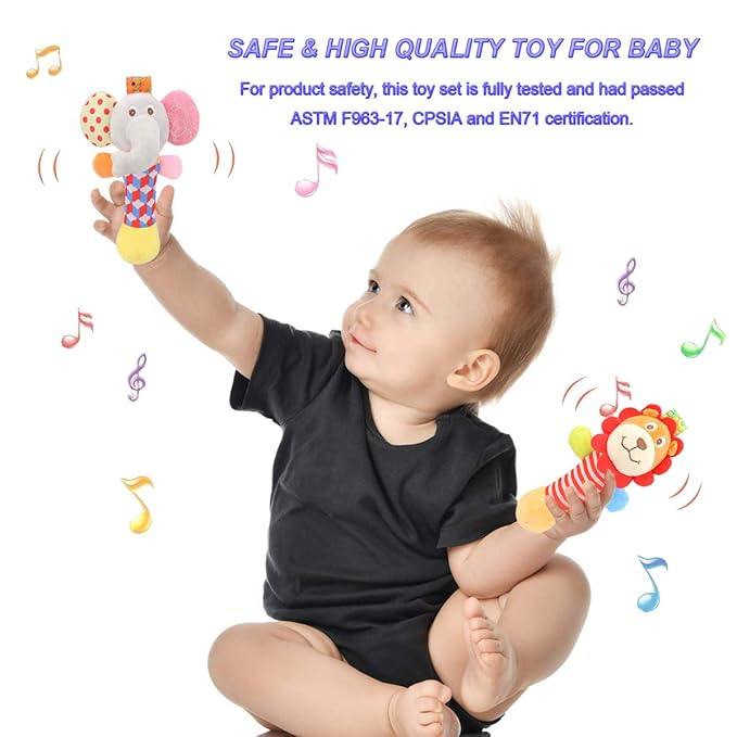 Wrist Rattles Foot Finder Rattle Toy - Image 7