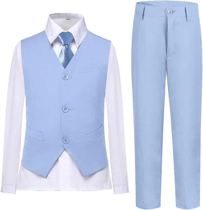 Boys Vest Set Formal Dress Suits Wedding Outfit Dresswear by Lycody