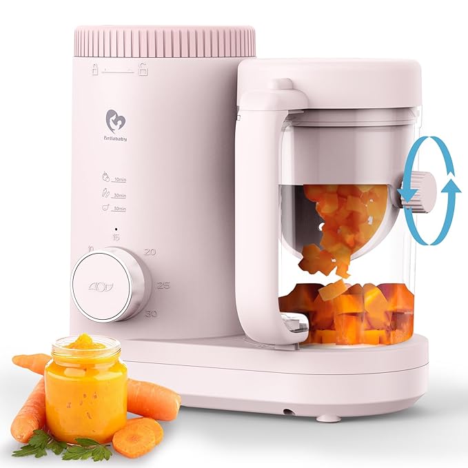 Baby Food Maker Bellababy Baby Food Processor, Puree Blender Steamer by BellababyMaternalEssentials