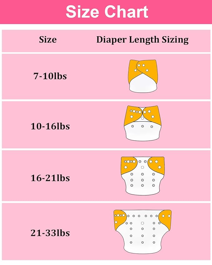babygoal Cloth Diaper Covers 6 Pack - Image 6
