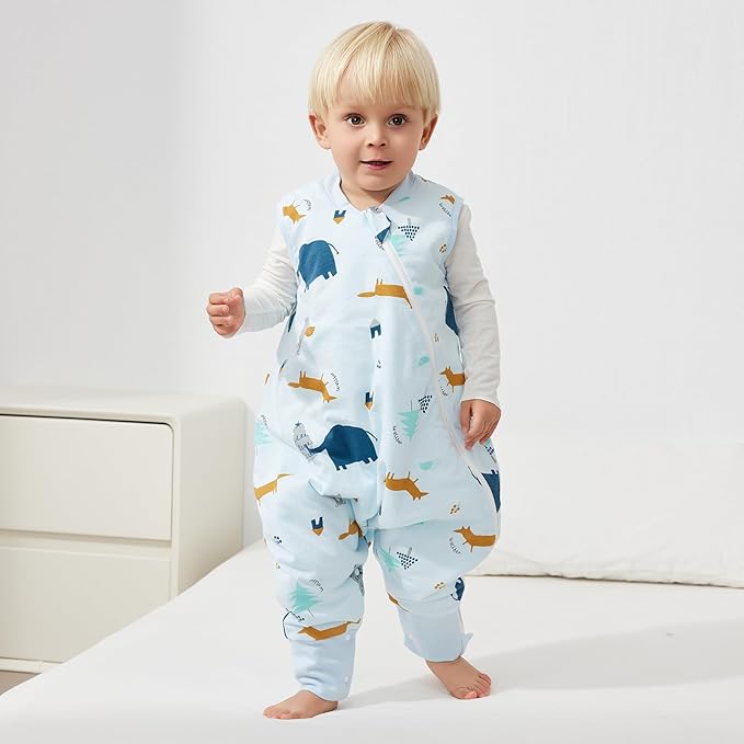 Duomiaomiao 2.5 TOG Toddler Sleep Sack 6-12 Months 100% Cotton Winter Side Open - Image 2