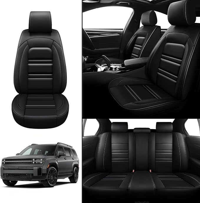 Seat Covers for Hyundai Car Santa fe 2001-2025 | 5-Seats Leather Seat Covers - Image 2