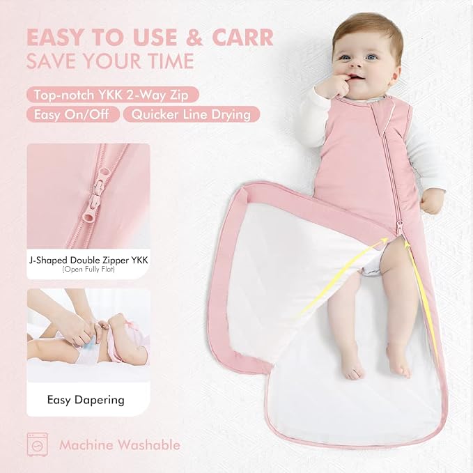 HAPIU Rayon Made from Bamboo Winter Baby Sleep Sack 2.5 TOG, 2-Way Zipper YKK - Image 3