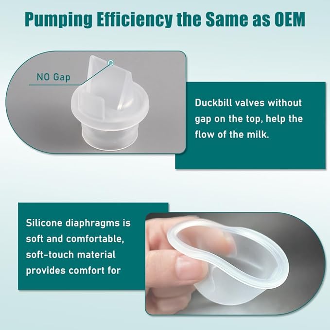 2pcs Duckbill Valves and 2pcs Silicone Diaphragm Compatible - Image 5